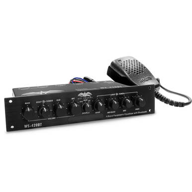 WS-420 BT | Wet Sounds Marine Multi Zone 4 Band Parametric Equalizer With Integrated Bluetooth®