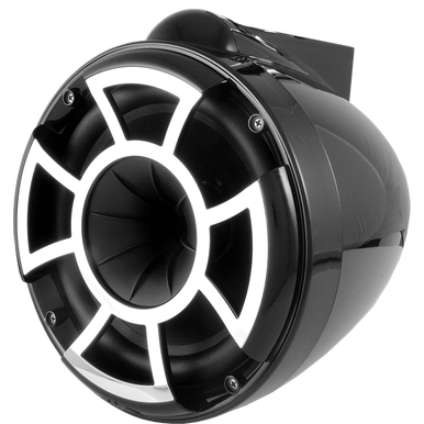 REV 8 B-X V2 | Wet Sounds Revolution Series 8" Black Tower Speaker With X Mount Kit For Surface Mounting