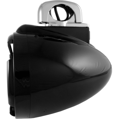 REV 10 B-FC V2 | Wet Sounds Revolution Series 10" Black Tower Speaker With TC3 Fixed Clamps For Tube Diameter 1 7/8” To 3”