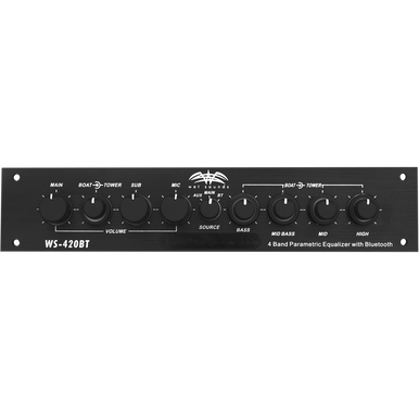WS-420 BT | Wet Sounds Marine Multi Zone 4 Band Parametric Equalizer With Integrated Bluetooth®