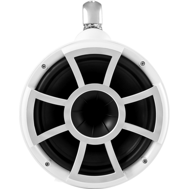 REV 10 W-SC V2 MINI | Wet Sounds Revolution Series 10" White Tower Speaker With TC3 Mini Swivel Clamps For Tube Diameter 1” To 1 7/8”