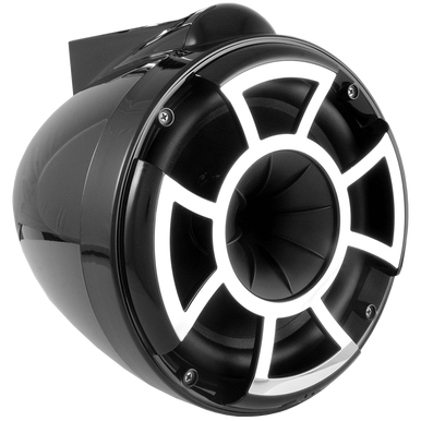 REV 8 B-X V2 | Wet Sounds Revolution Series 8" Black Tower Speaker With X Mount Kit For Surface Mounting