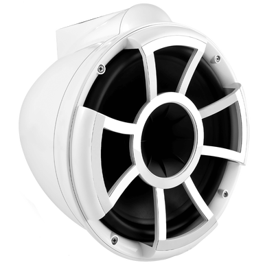 REV 10 W-X V2 | Wet Sounds Revolution Series 10" White Tower Speaker With X Mount Kit For Surface Mounting