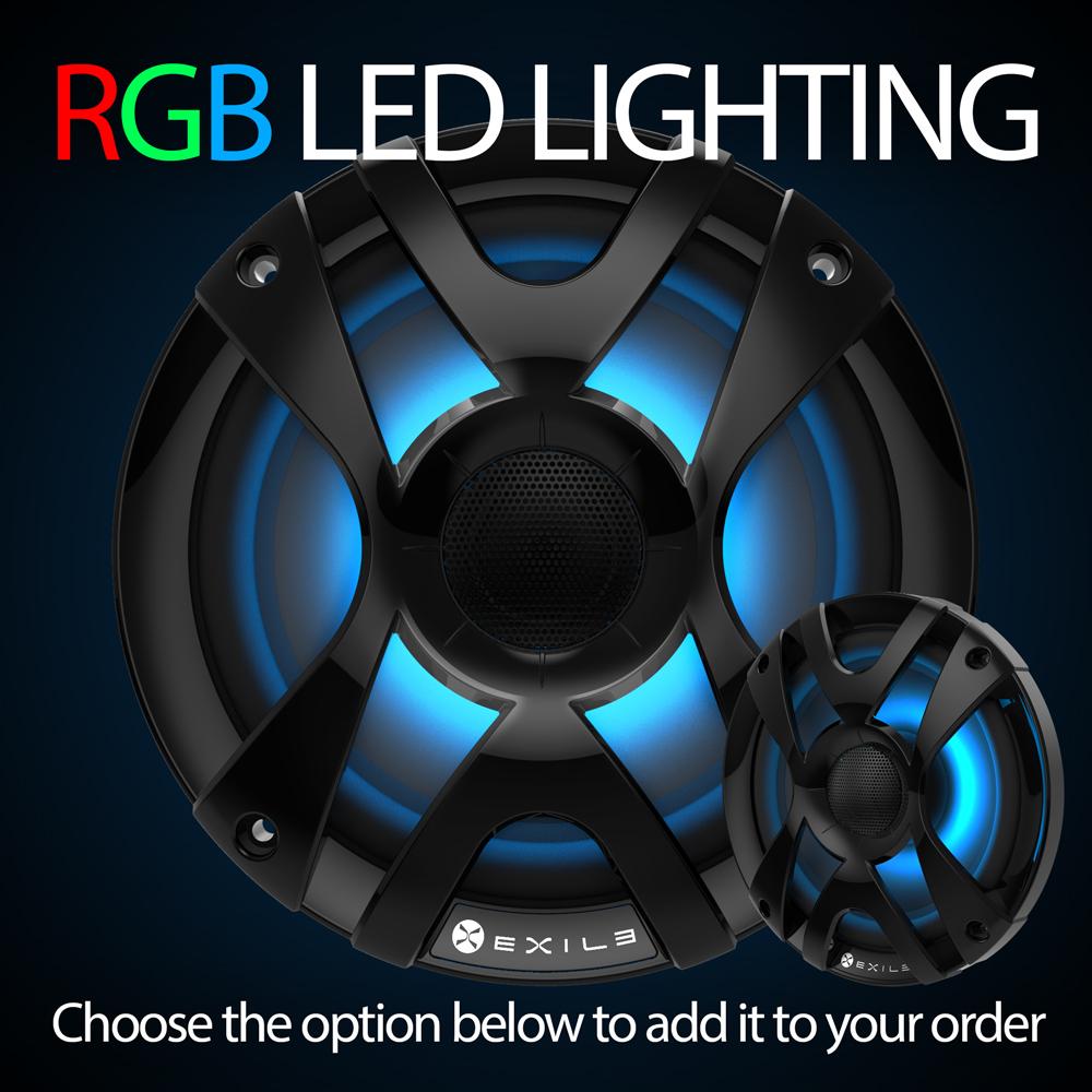 Exile SX65M 6.5 inch cabin speaker installed in boat interior providing clear highs and rich bass for marine audio systems